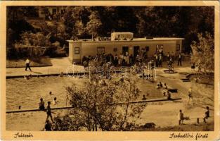 1937 Szászvár, Szabadtéri fürdő, strand (kis szakadás / small tear)