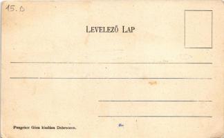 Debrecen, Szent Anna utca, Római katolikus főgimnázium. Pongrácz Géza kiadása (EK)