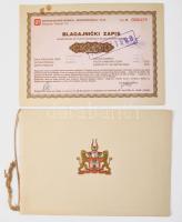 90 db-os papírrégiség csomag, 1899-től tábori posta lapok, postai levlap, meghívók, cégjelzéses borí...