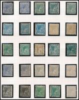 Kuba 25 db klasszikus bélyeg, albumlapon filázva