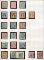 Kuba 21 db klasszikus bélyeg, albumlapon filázva