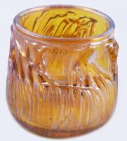 Horváth Márton (1941-2013): Díszváza "A véletlen firkái" sorozatból. cca 1980/85, irizáló ...