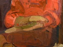 Ilosvai Varga István (1895-1978): Fiatal lány. Olaj, vászon. Jelezve jobbra lent. Javított. 110x80 c...