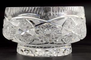 Ólomkristály kínáló, hibátlan, d: 20 cm, m: 11,5 cm