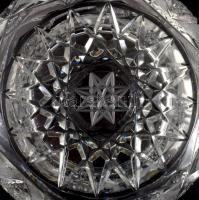 Ólomkristály kínáló, hibátlan, d: 20 cm, m: 11,5 cm