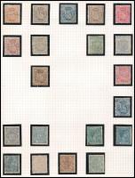 Kuba 20 db klasszikus bélyeg, albumlapon filázva