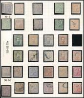 Kuba 32 db klasszikus bélyeg, albumlapon filázva