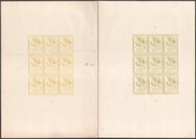 Légrády Sándor szolidaritási bélyeg tervének 3 db színpróbanyomata