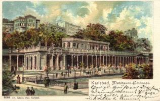 1899 Karlovy Vary Mill Colonnade litho