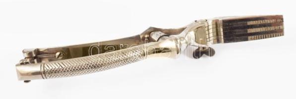 Régi húspuhító olló, h: 19 cm