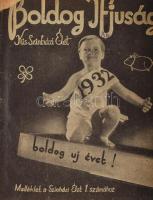 1932 Boldog Ifjúság 17 db szórványszám, /vegyes állapot/ egybekötve, A Színházi Élet gyermekmellékle...