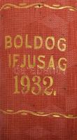 1932 Boldog Ifjúság 17 db szórványszám, /vegyes állapot/ egybekötve, A Színházi Élet gyermekmellékle...