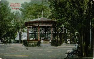 Pöstyén, Piestany; Zenepavilon. Meteor fényirda kiadása / Musikpavillon / music pavilion (EK)