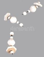 3 darab antik porcelán lámpadísz függő, h: 10 cm