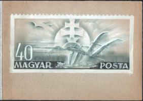 Légrády Sándor 6 db bélyegterve / essays