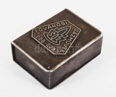 Fővárosi Gázművek gyufa alakú hamuzó, 5,5x4 cm