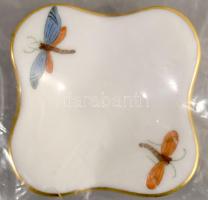 Herendi rovarmintás ékszeres edényke, jelzett, bontatlan csomagolásban, 5x5 cm