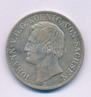 Német Birodalom / Szászország / Albertin-ház 1859F 1 Vereinsthaler Ag "I. János" Dresden, ...