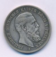 Német Államok / Poroszország 1888A 2M Ag "III. Frigyes" Berlin, kapszulában T:AU, patina
...