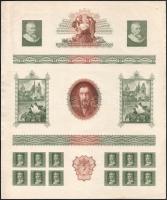 Horváth Endre 5 db vegyes rézmetszet terve / essays