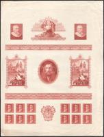 Horváth Endre 5 db vegyes rézmetszet terve / essays