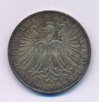 Német Államok / Frankfurt szabad császári város 1860. 1 Vereinsthaler Ag kapszulában T:AU,XF, ph., patina German States / Free imperial city of Frankfurt 1860. 1 Vereinsthaler Ag in capsule C:AU,XF, edge error, patina Krause KM#360