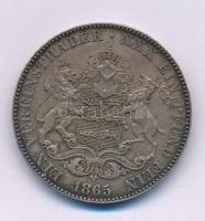 Német Államok / Württembergi Királyság 1865. 1 Vereinsthaler Ag "I. Károly" Stuttgart, kapszulában T:AU, patina German States / Kingdom of Württemberg 1865. 1 Vereinsthaler Ag "Charles I" Stuttgart, in capsule C:AU, patina Krause KM#614