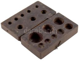 Fa súlykészlet tartó doboz 15x7,5 cm