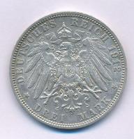 Német Államok / Hamburgi Szabad Hanza-város 1912J 3M Ag kapszulában T:XF, pici ph. German States / Free Hanseatic city of Hamburg 1912J 3 Mark Ag in capsule C:XF, tiny edge error Krause KM#296