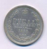 Orosz Birodalom 1878. 1R Ag "II. Sándor" (Nikolay Follendorf), kapszulában T:XF,VF, ph. Russian Empire 1878. 1 Rouble Ag "Alexander II" (Nikolay Follendorf), in capsule C:XF,VF, edge error Krause Y#25