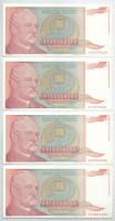 Jugoszlávia 1993. 500.000.000.000D (8x), ebből 4x közeli sorszámok két részletben: "AA 8570658 ...