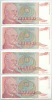 Jugoszlávia 1993. 500.000.000.000D (8x), ebből 4x közeli sorszámok két részletben: "AA 8570658 ...