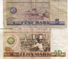 DDR 1975 5M, 1971 10M T:II