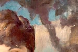 Olvashatatlan jelzéssel: Merengő, 1921. Olaj, vászon. Sérült. 60x49,5 cm