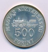1991. 500Ft Ag "Széchenyi István" kapszulában T:BU, kis patina Adamo EM122