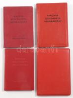 1966-1989 4 db MSZMP-tagsági könyv egy személy részére