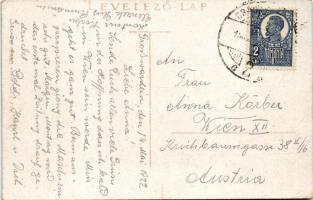 1922 Nagyvárad, Oradea; Pályaudvar, vasútállomás, villamos / railway station, tram (EK)