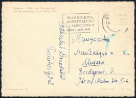 1958 Forintos Győző sakkozó bajnok által írt képeslap