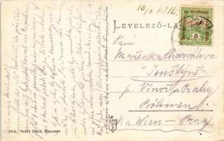 1916 Kaposvár, János utca, Gazdasági és Ipari Takarékpénztár, Varga, Ungár Béla és Ede (Lang Jakab é...