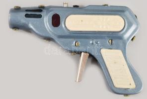 MF 601 Sparkling pisztoly lemezjáték, kovakő nélkül, eredeti sérült dobozában, 16x10 cm /// MF 601 S...