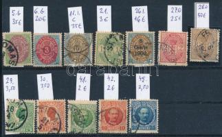 Dán Nyugat-India 1873-1907 12 klf bélyeg (Mi EUR 197.-)