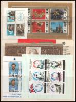 40 klf blokk és kisív 3 db nagyalakú berakólapon