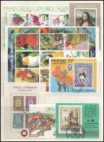 40 klf blokk és kisív 3 db nagyalakú berakólapon