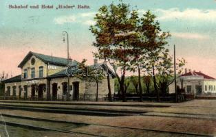 Rajec railway station and Hotel Hudec (EB)