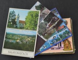 Balaton környéki városok - 50 db MODERN magyar város képeslap