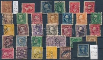 USA 1894-1922 32 klf bélyeg, közte jobbak, pl. Mi 150 perfin