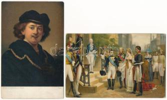 20 db RÉGI Stengel művészlap, közte litho / 20 pre-1945 Stengel art postcards, with litho