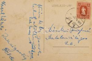 Kazal László (1911-1983) színész autográf képeslapja