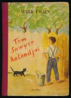 Mark Twain: Tom Sawyer kalandjai. Ford. [a könyvben tévesen Karinthy Frigyes, valójában]: Koroknay István. Bp., 1950, Szikra, 223+(1) p. Kiadói félvászon-kötés, kissé viseltes borítóval, helyenként kissé foltos lapokkal.