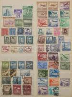 Dél-Amerika kis tétel, klf országokkal 9 db A/4 berakólapon